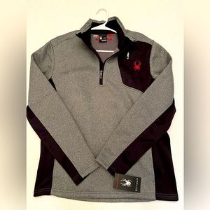 Mens Spyder Quarter Zip Jacket